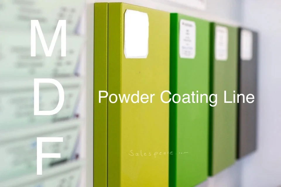 mdf board wood panel powder coating line