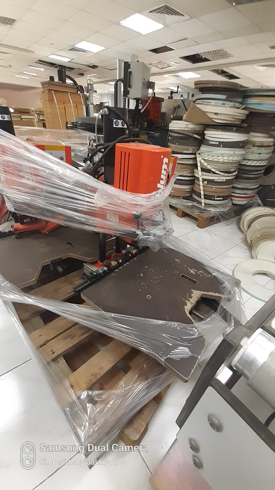 Used woodworking machine side view