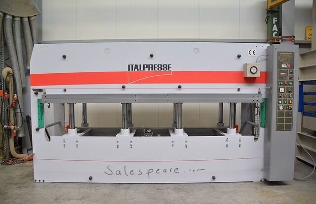 Wood board hot press machine for surface lamination and panel production
